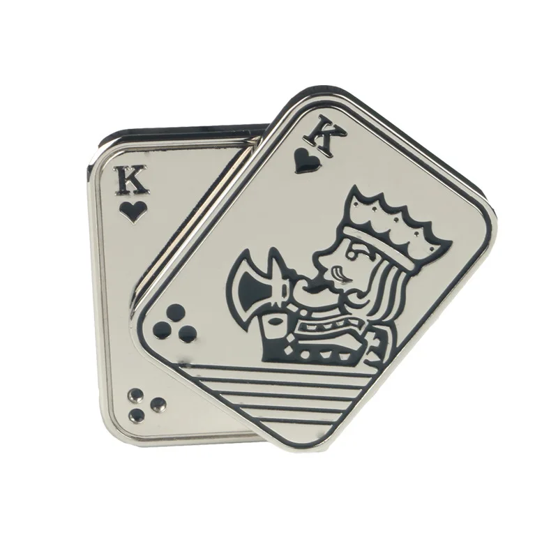 New Poker Card Texture Portability Papa Coin AK Hand Launched Decompression Toy  Fidget spinner