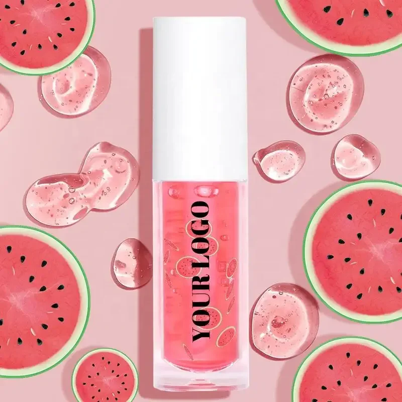Custom Plumping Lip Gloss Oil Private Label PH Color Changing Lip Oil Vegan Deep Nourishing Non sticky Cup Fruit Flavor