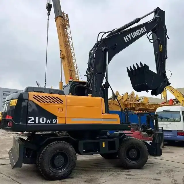 Оригинальный использованный гидравлический экскаватор Hyundai 210w-9s 210w-7 150w-9 для продажи