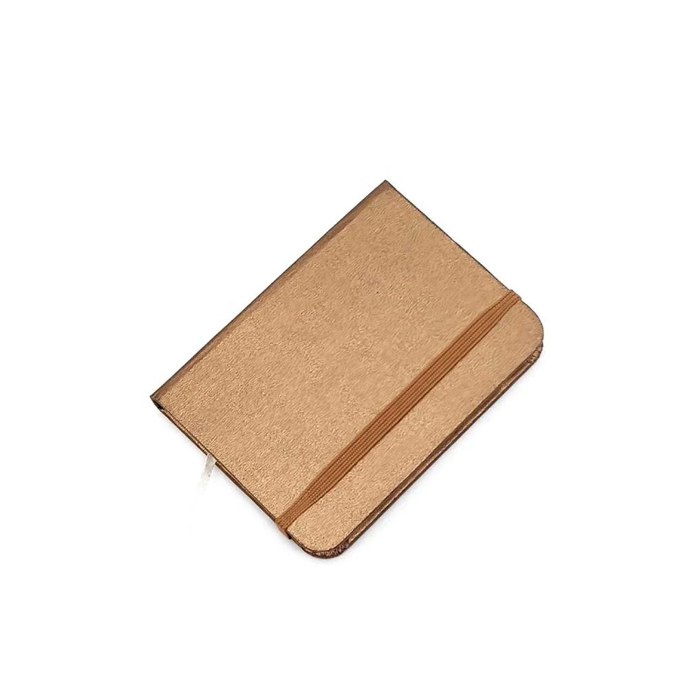 
Eco friendly custom paper cover blank pocket notebook with elastic belt 