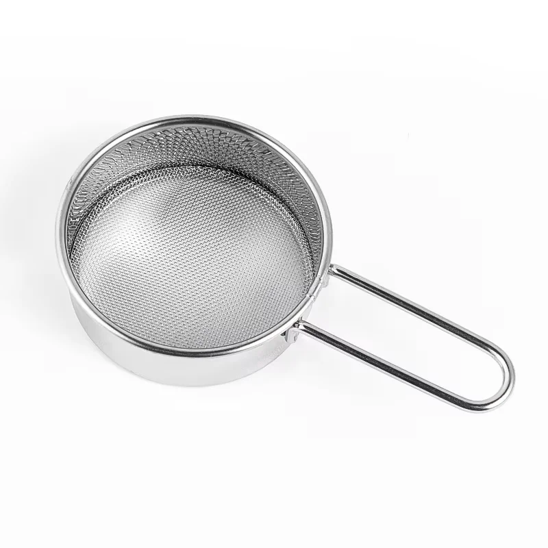 SUS304 Stainless Steel Sugar Chocolate Powder Sifter Mini Flour Sieve Mesh Filter For Baking