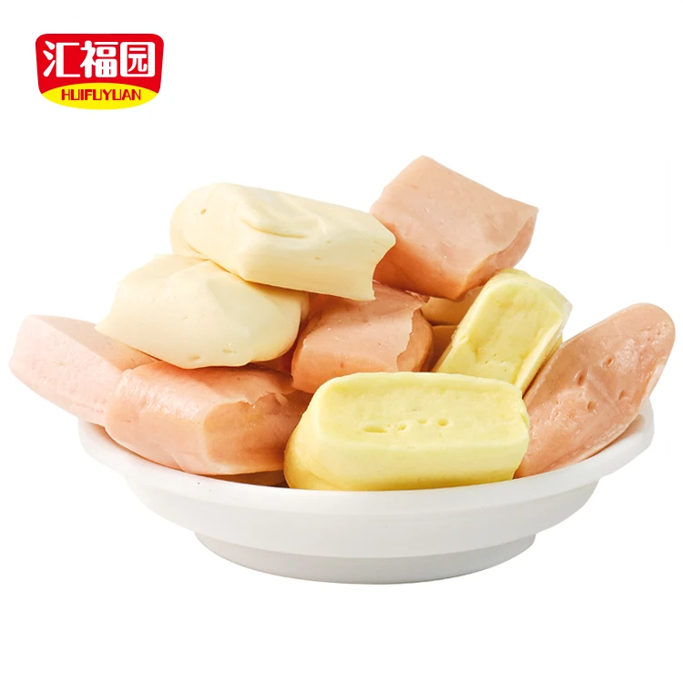 
Wholesale chewy fruit flavor caramel toffee candy 