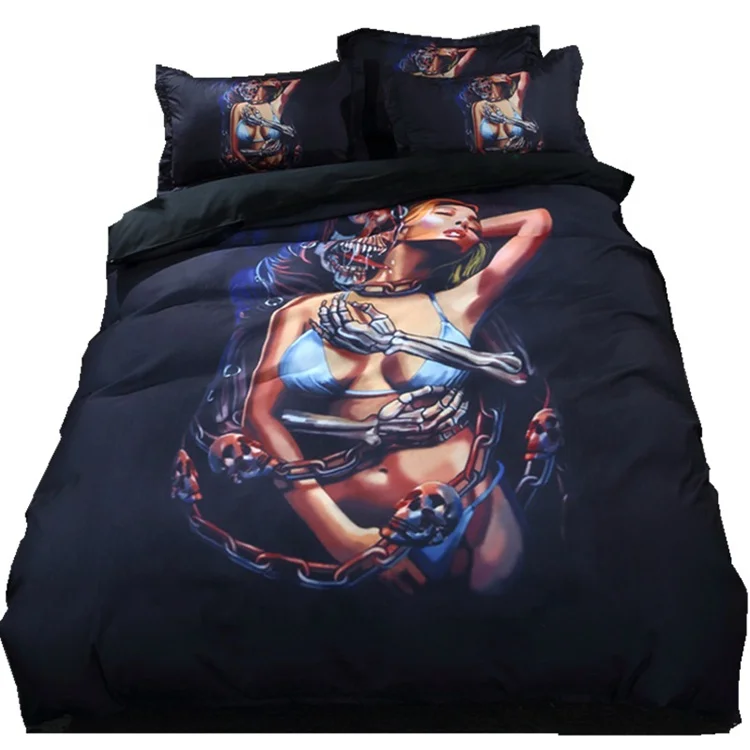 Home textile elegant bedding set luxury cotton 3d duvet cover set