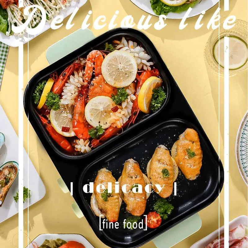 Furniture Hotpot Electric Korean bbq Grill Table Electric Hot Pot Griddle Hotpot Toaster Electric Grill