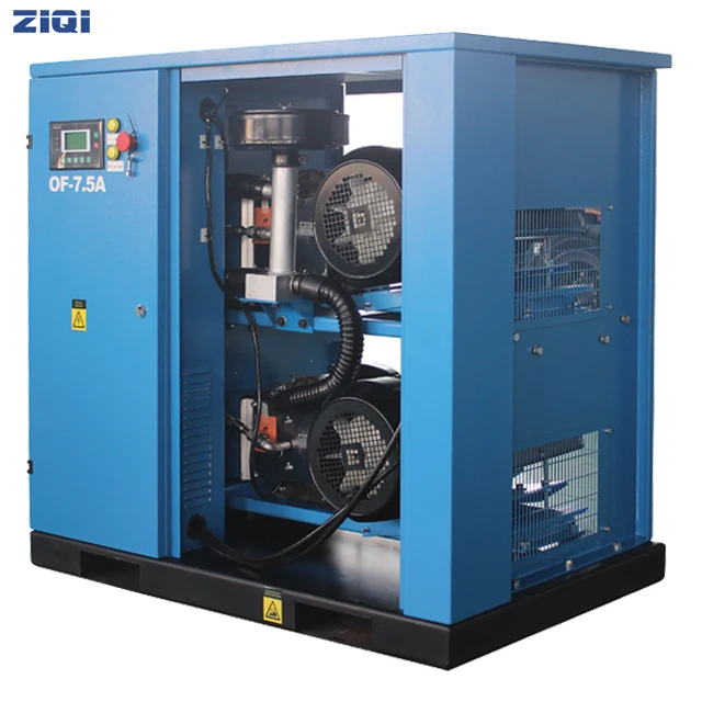 Hot selling energy saving 7.5KW 400V single stage silence AC power electric oil-free air scroll compressor for offer