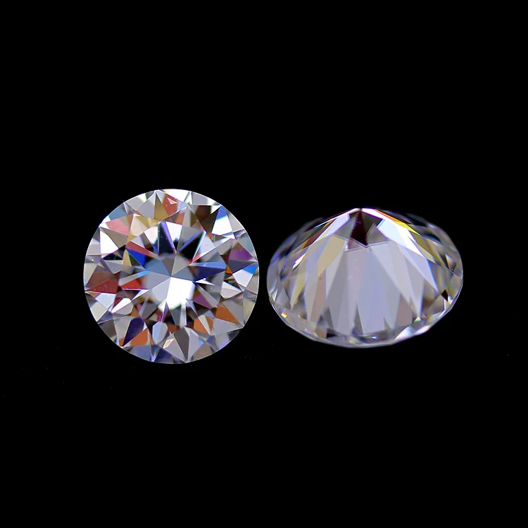 GIA Certificated 9MM 2.5CT Round Hearts & Arrows Cut 6A Excellent Quality White Clear Loose Moissanite Diamond Stones