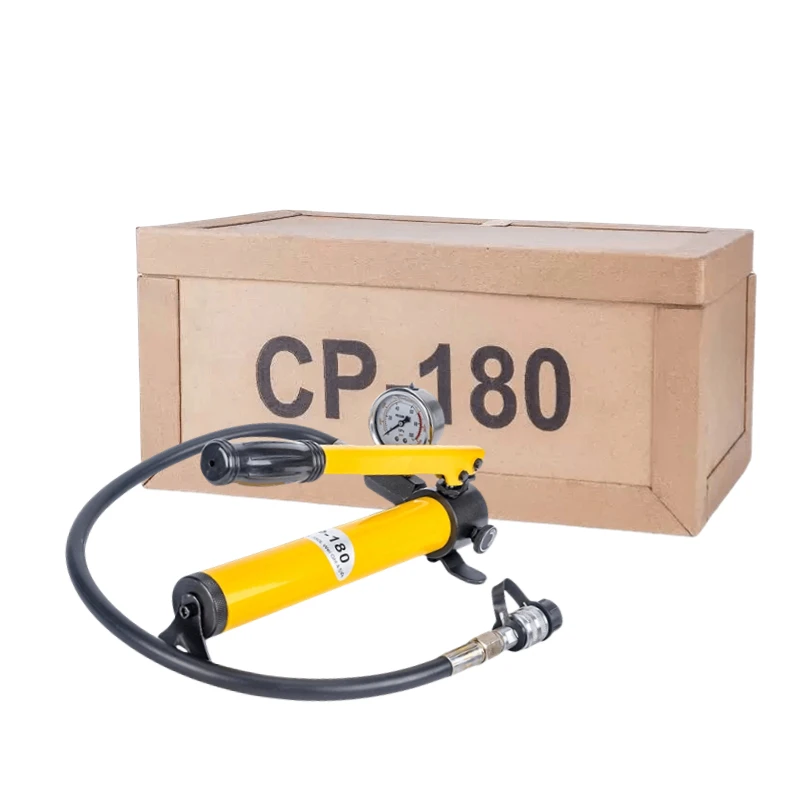 CP-180 Steel Hydraulic Pump Ultra-High Pressure Hand Operated Manual Type with Gauge