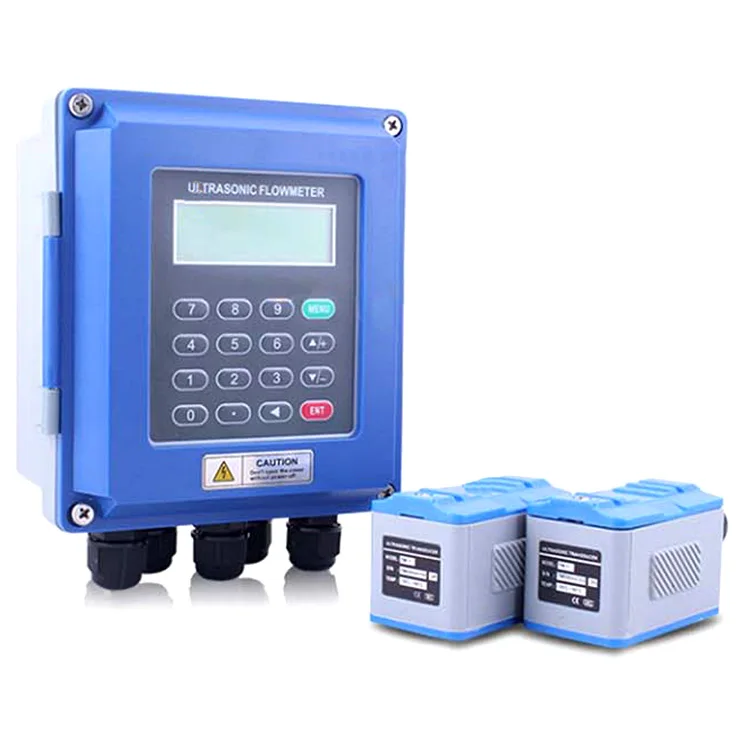 Clamp on pipe line module type portable ultrasonic heat liquid flow meter