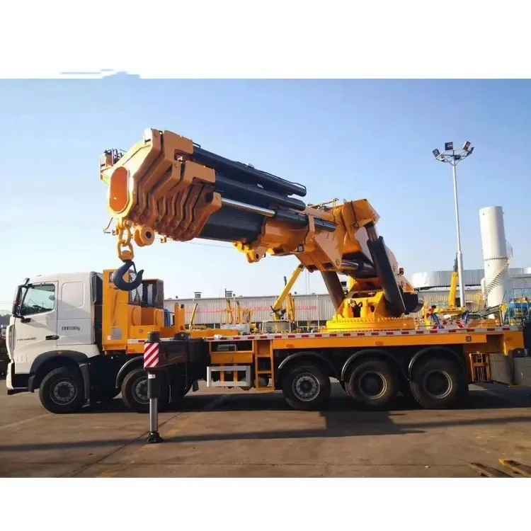 China best brand 90 Ton Knuckle Boom Truck Mounted Crane Sqz4500 90ton mobile hydraulic Folding boom Truck Mounted crane Sale