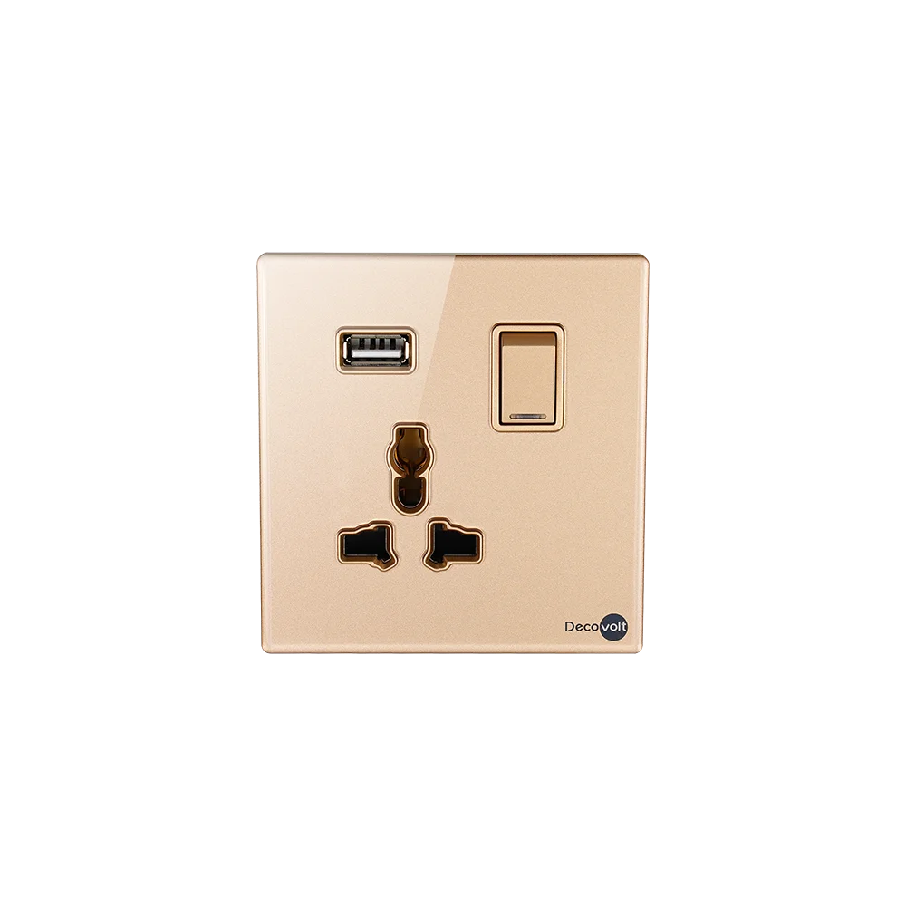 Высококачественная Стеклянная Панель переключатели Розетка + переключатель + USB лампа Настенные переключатели качественная продукция