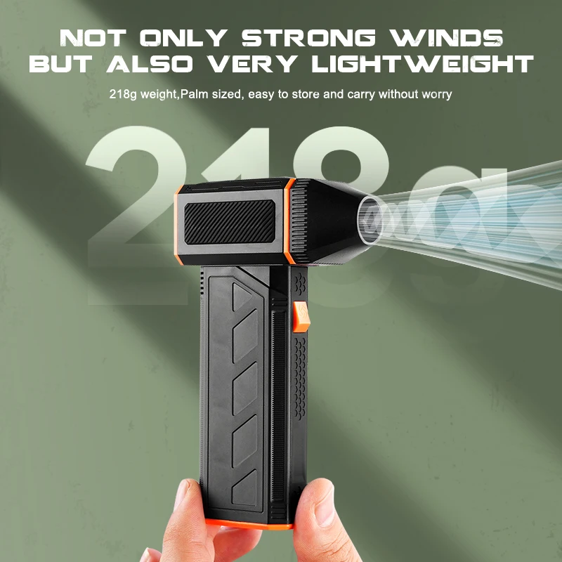 OEM/ODM Handheld Jet Dry Blower Powerful Wireless Compressed Turbo Jet Air Duster Gun Outdoor Cooking Car Care Portable Blower