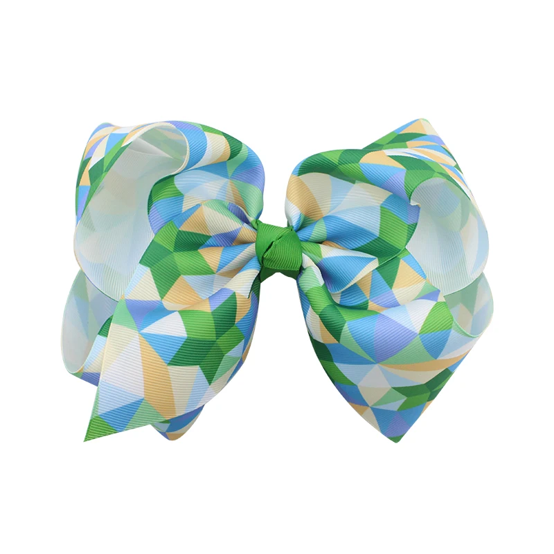 Новое поступление, заколки для волос, лента 8 дюймов для девочек, Лидер продаж, заколки для волос с невооруженным глазом, лента с 3D-эффектом, заколка для волос с бантом