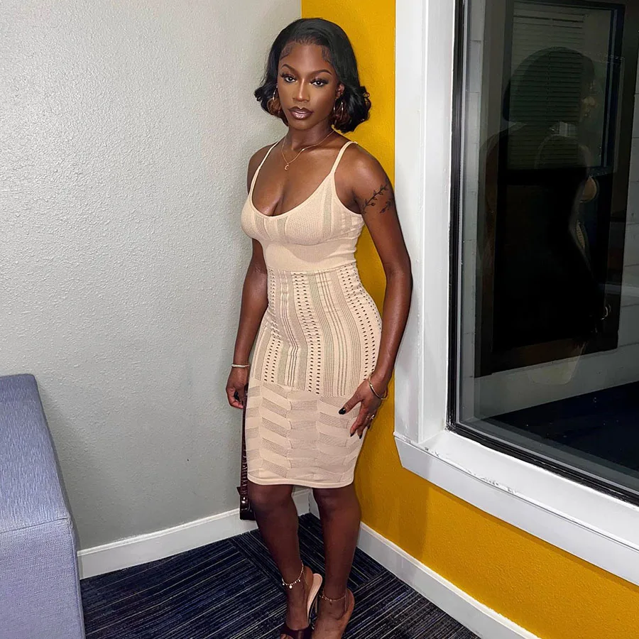 Kliou K22D17225 summer wholesale woman clothes elegant dresses bodycon women lady elegant party slim dress