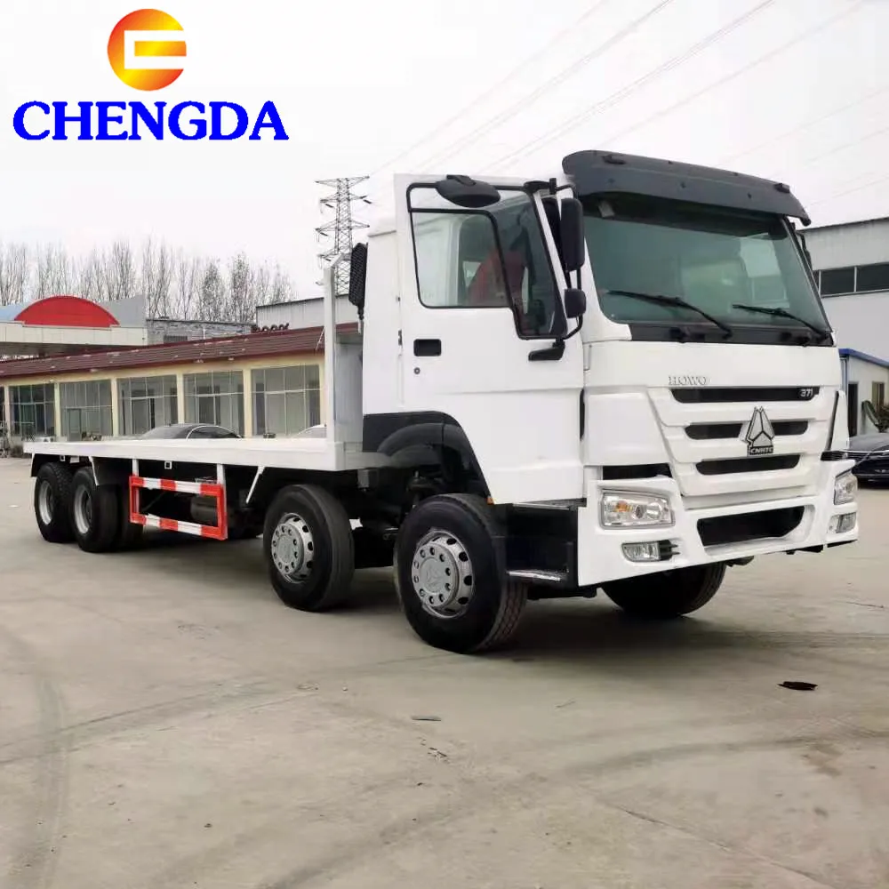 Большая китайская скидка! SINOTRUK плоская платформа б/у или Новая 6x10 грузовая машина howo с контейнером для перевозки груза на