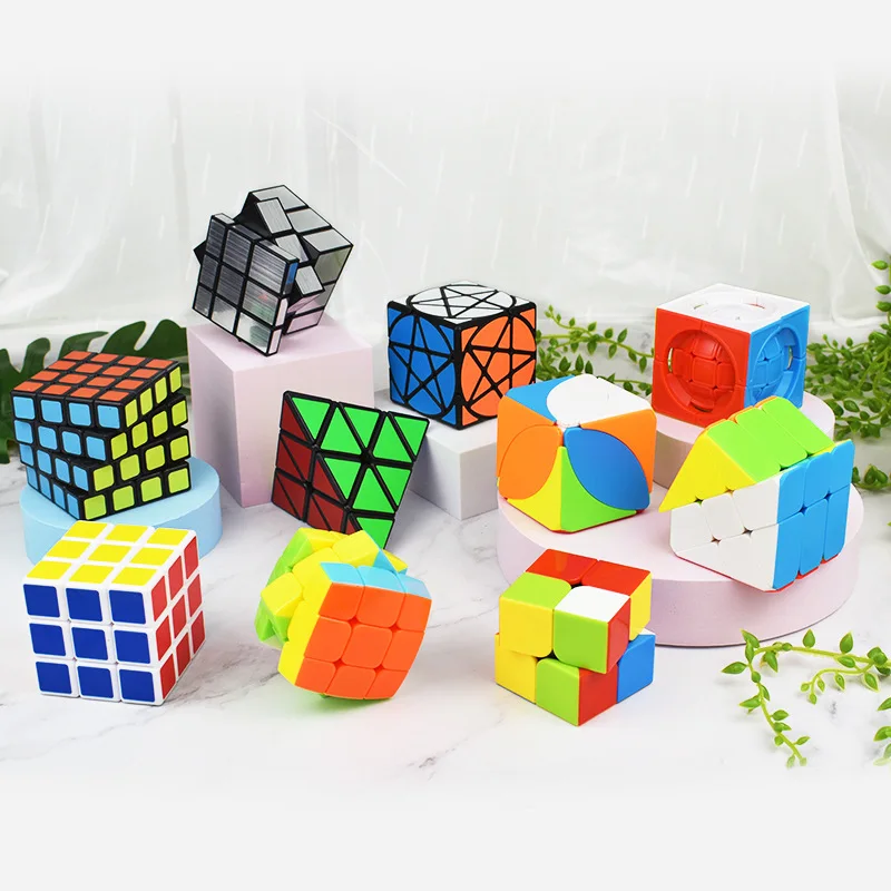 Hot Promotion Educational Toys Plastic Colorful 2*2 3*3 4*4 Smooth Rotation Cube Speed Magic Puzzle Cube Toy