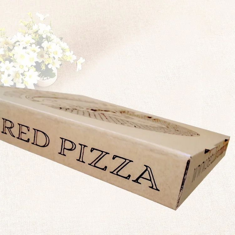 Safe Corrugated Cardboard Pizza Box wtih Pattern