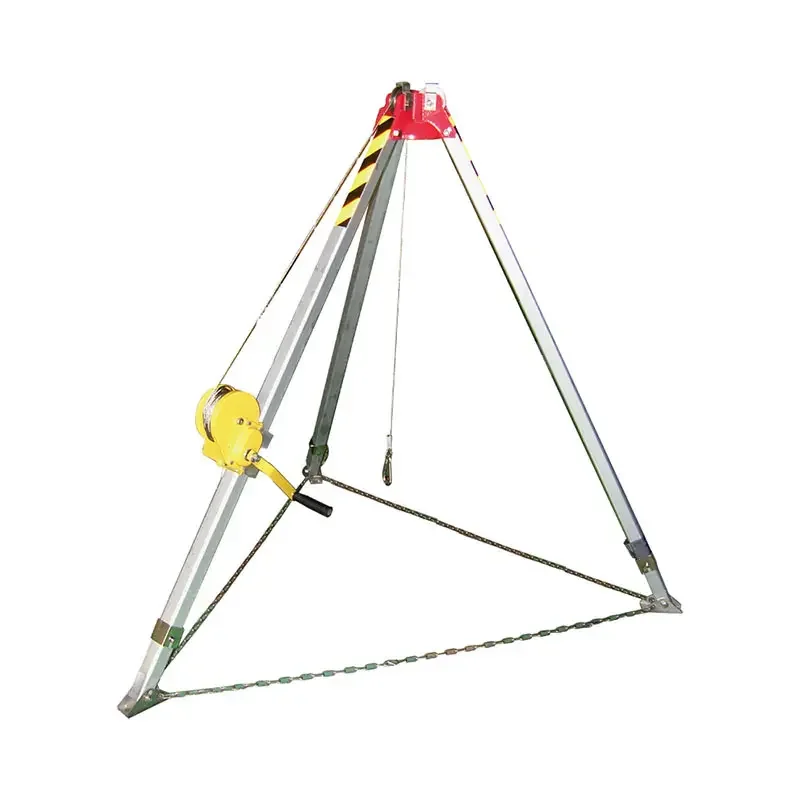 Air Driven Casualty Winch Fire Fighting Use Marine Aluminum Pneumatic Tripod Casualty Winches Rescue Tripod