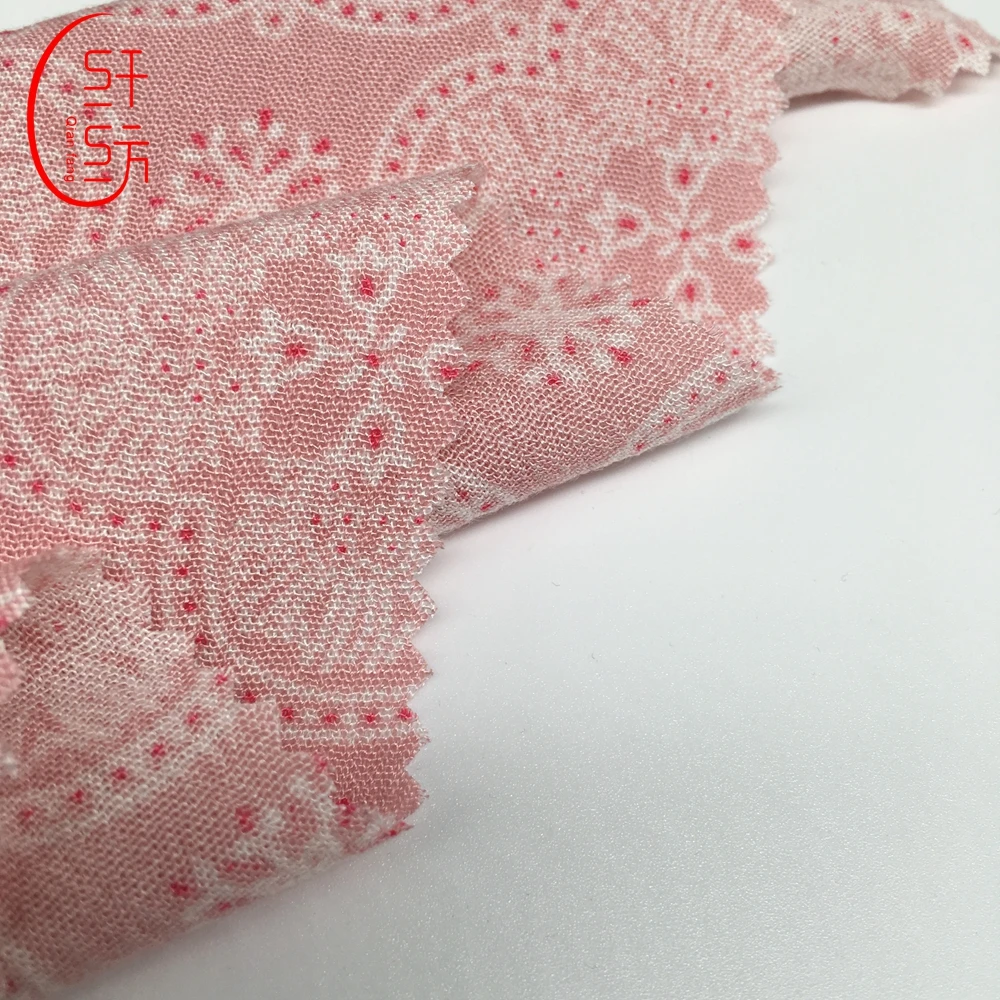 China Factory Direct Sale Ready Stock Lot Rayon Print Fabric 30S 130GSM Challis Rayon Viscose Fabric for Summer Garment