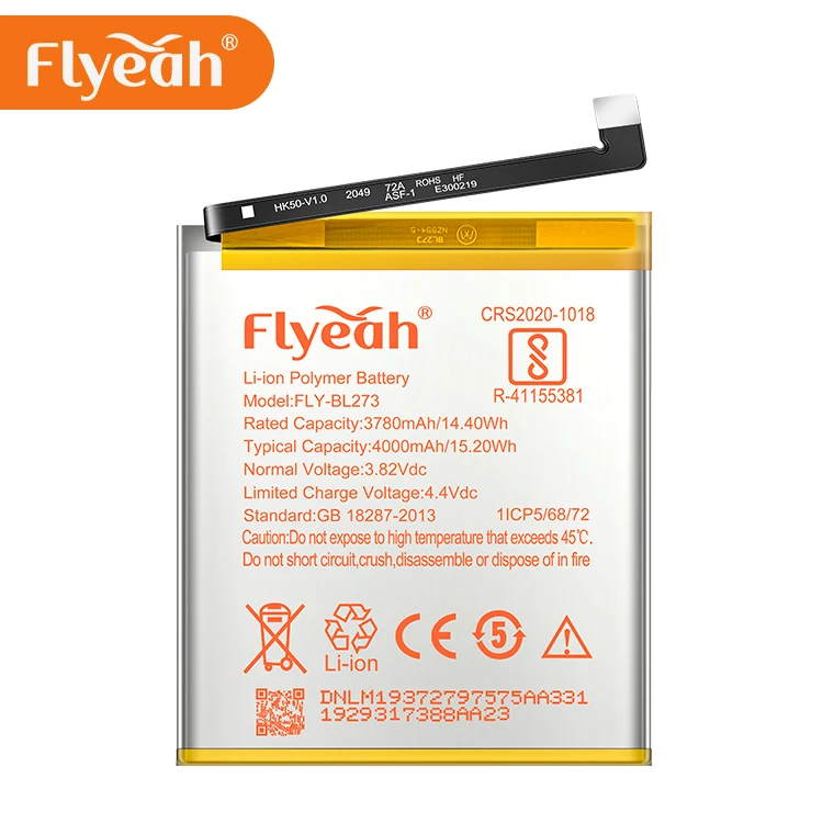 Wholesale Battery for Lenovo Cell Phone 4000Mah capacity BL273 battery for Lenovo K8+