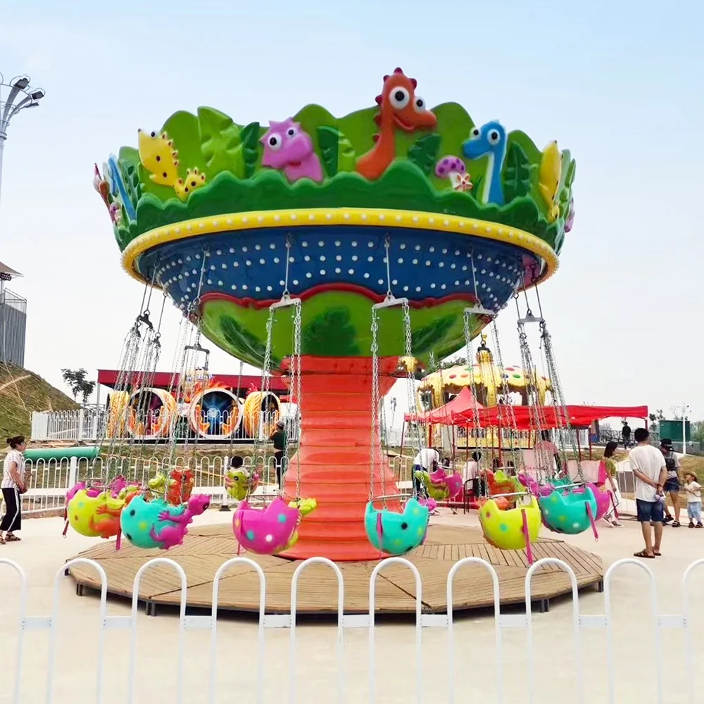 Kids Dreamy Entertainment Products Swing Carnival Amusement Park Rides 16 Seats Flying Chair