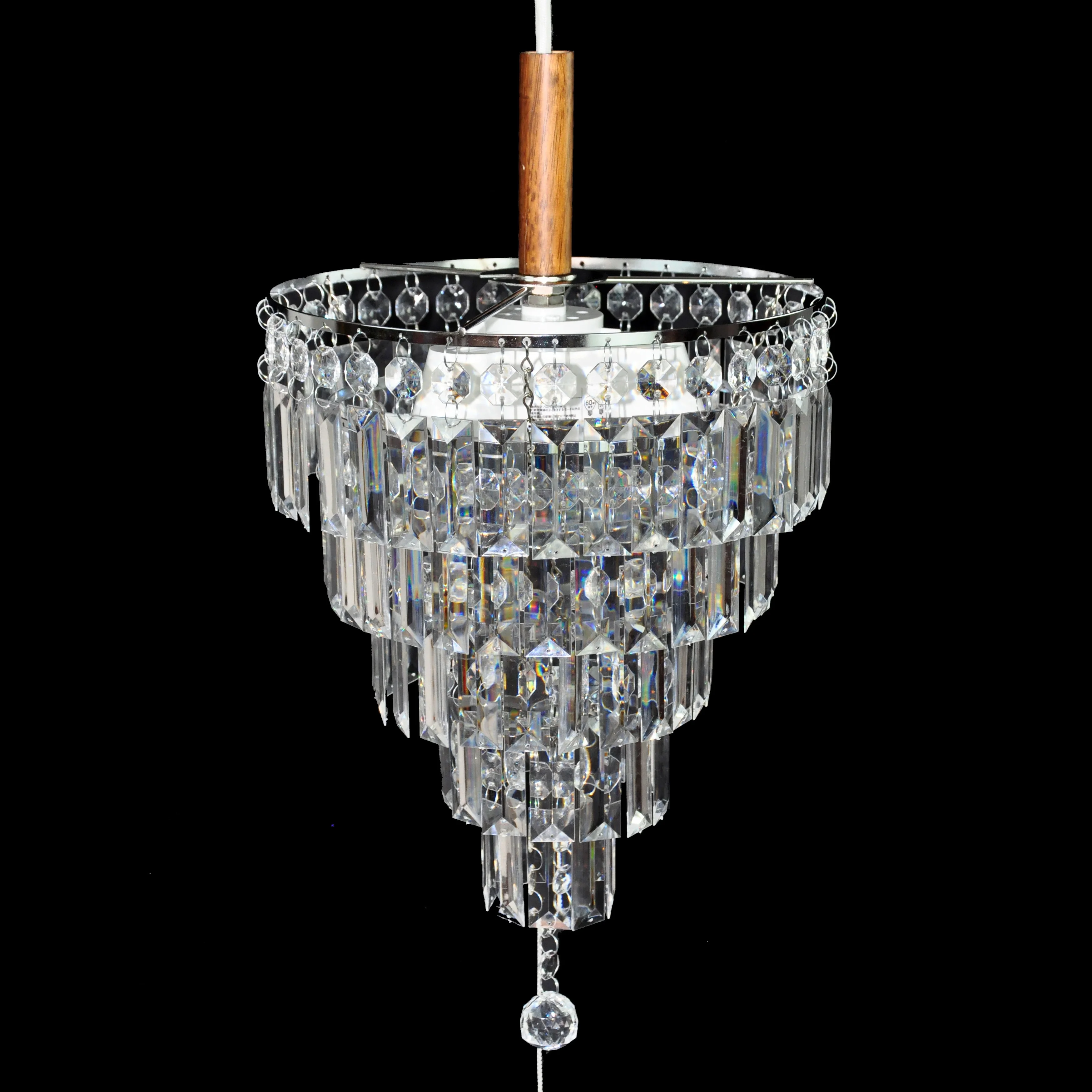 Hot sale acrylic clear beaded lampshades wholesale decorative cheap chandelier