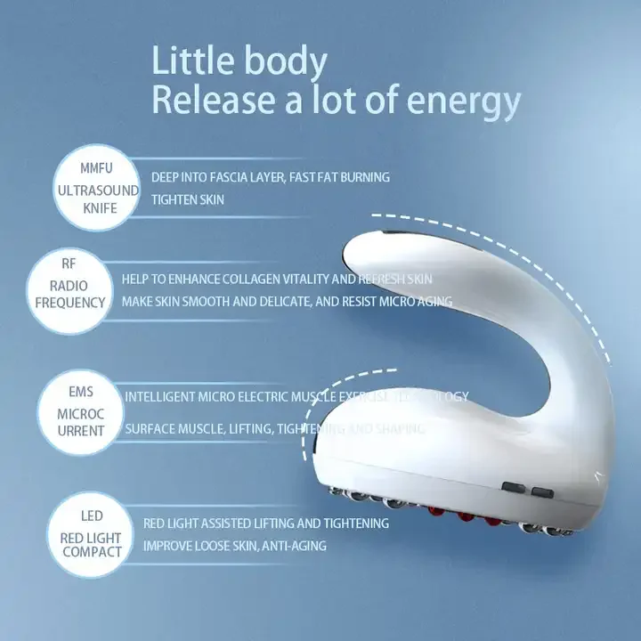 At-home Radio Frequency Anti Aging Machine Portable Ems Led Face Lifting Body Slimming Beauty Device