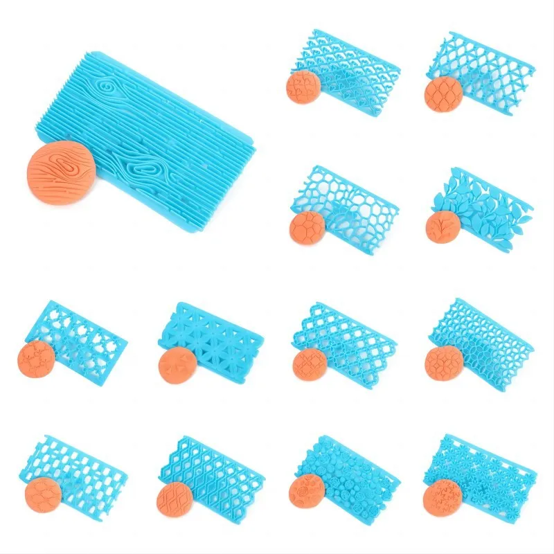 Cake Fondant Embossing Mould Fondant Art Embosser Cookie Cutter Mold For Cake Fondant Cupcake Decoration Imprint Mat Baking Tool