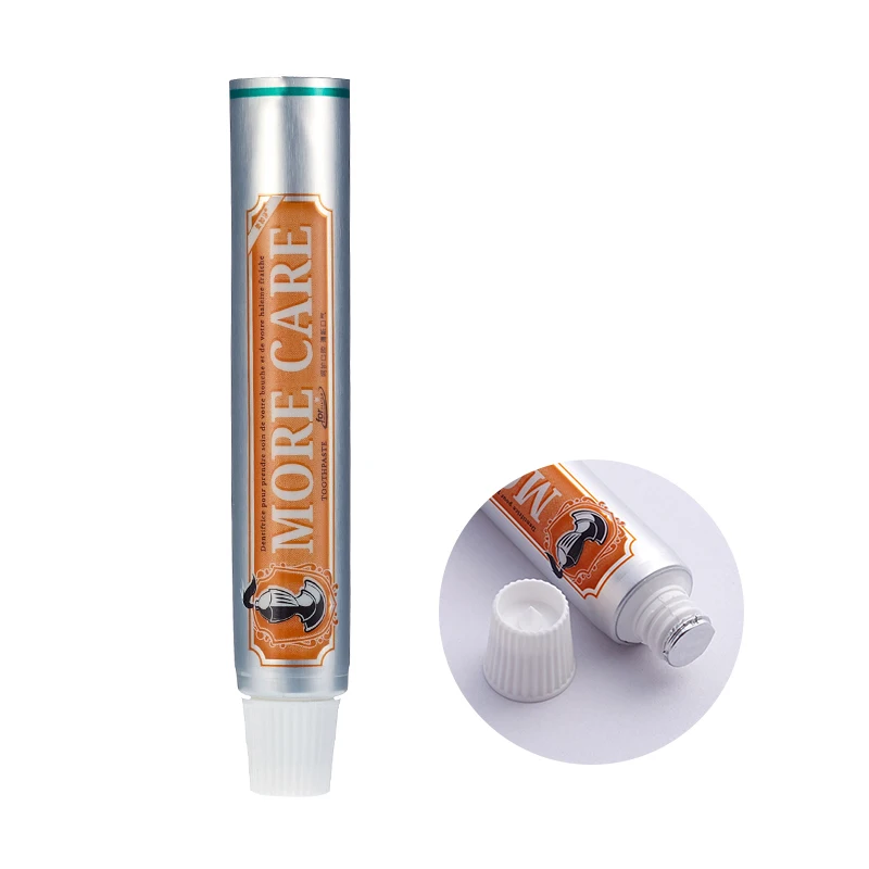 empty toothpaste soft tube aluminum toothpaste squeeze tube packaging Customized Printed squeeze tube for toothpaste