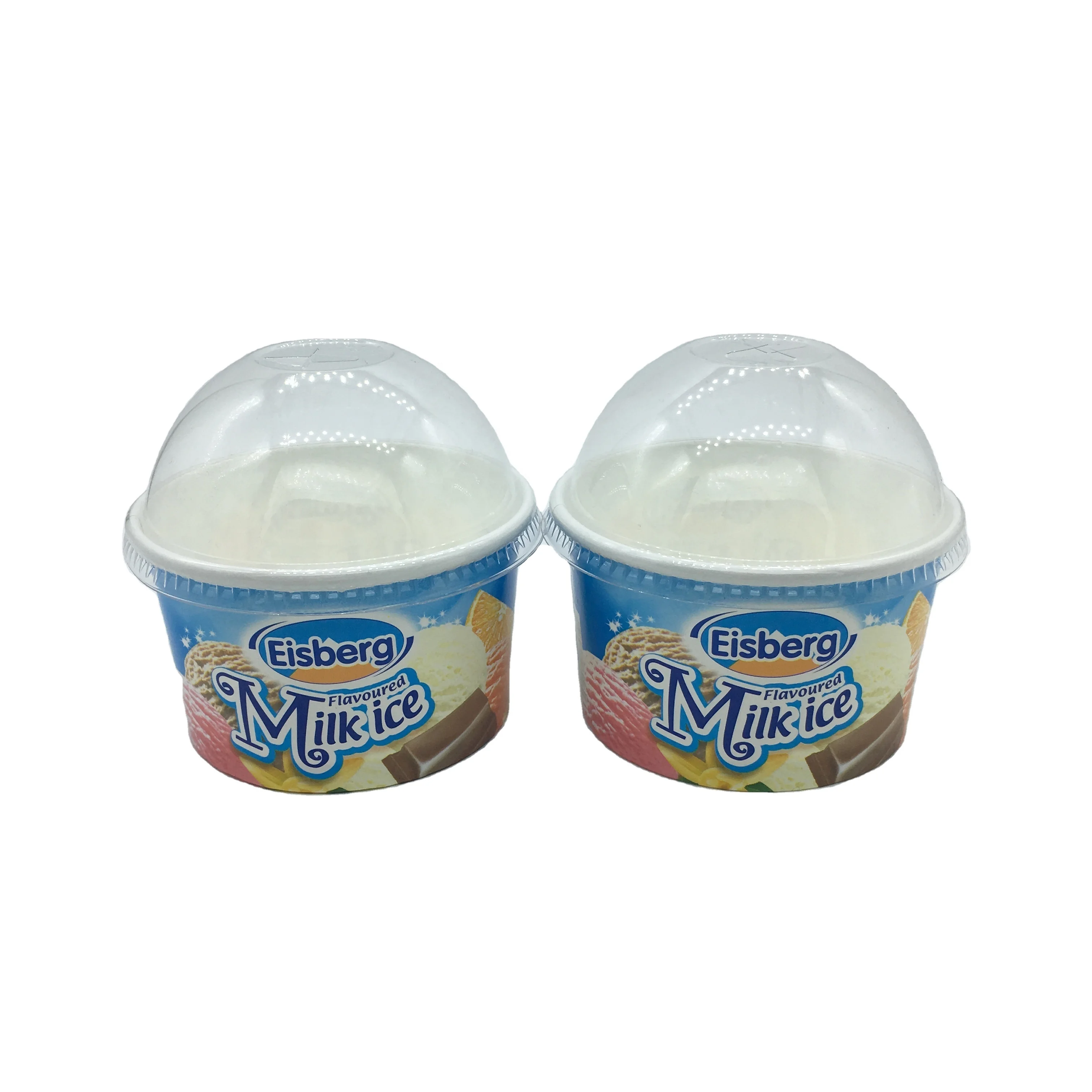 ice cream packaging containers 500ml frozen yogurt packaging cup custom print gelato cups ice cream cup with dome lids