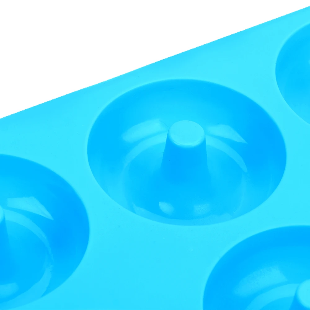 6-Cavity Donut Mould DIY Cake Silicone Mold Kitchen Tool Chocolate Biscuit Cake Mold Non-Stick Candy 3D Mold Silicone