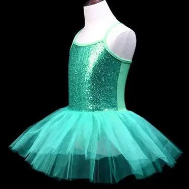 Балетное платье-пачка для девочек KYO без рукавов, Костюм Балерины для выпускного вечера с блестками, трико, одежда для детей, розовая танцевальная одежда