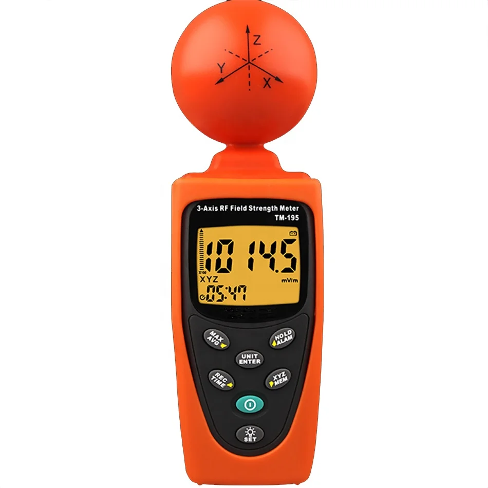 
TM 195 3 Axis RF Field Strength Meter EMF Meter Measuring and Monitoring Radio Frequency(RF) Electromagnetic Field Strength  (1600052136268)