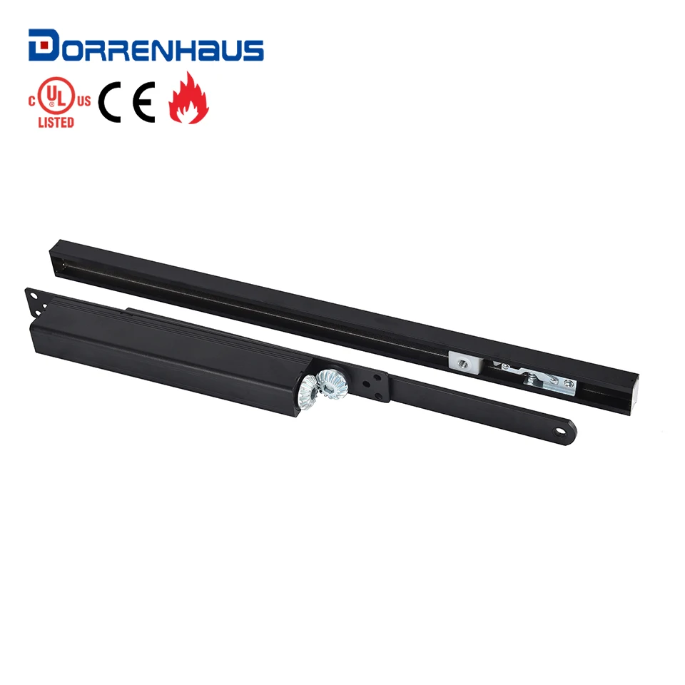 DORRENHAUS D70A CE UL Listed Fire Rated Hidden Quiet Aluminium Adjustable Concealed Sliding Commercial Door Closer