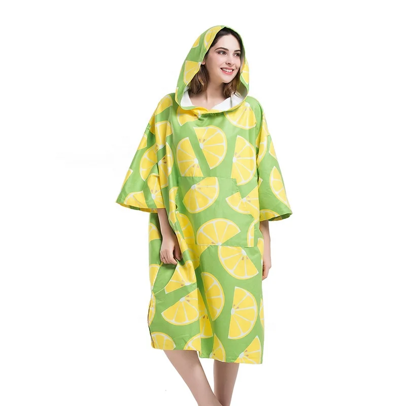 China Manufacturer High Quality Special design portable hooded microfiber surf poncho with factory prices