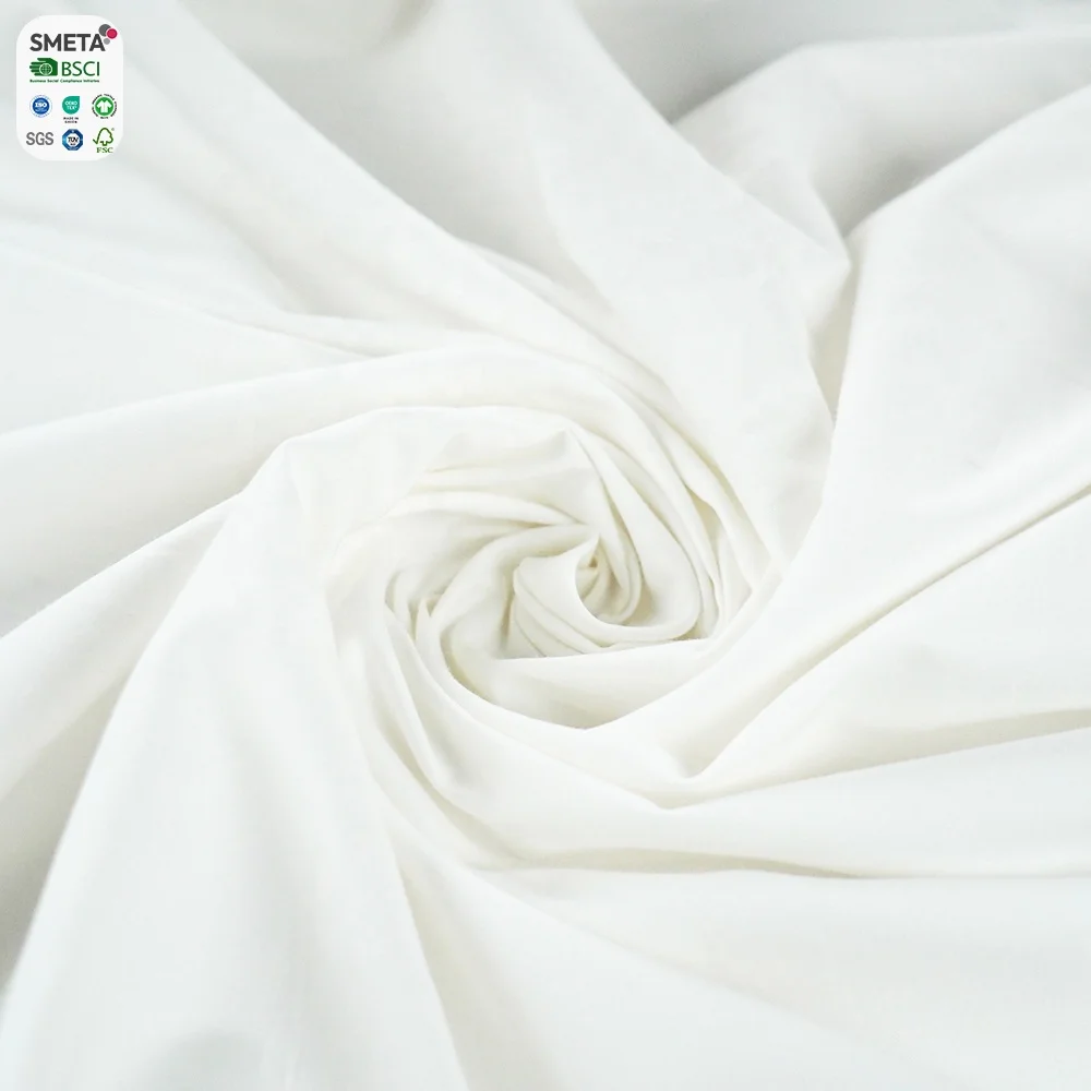 Medium Weight 60*60/200*98 Cotton Satin Fabric With Silvadur Home Textiles