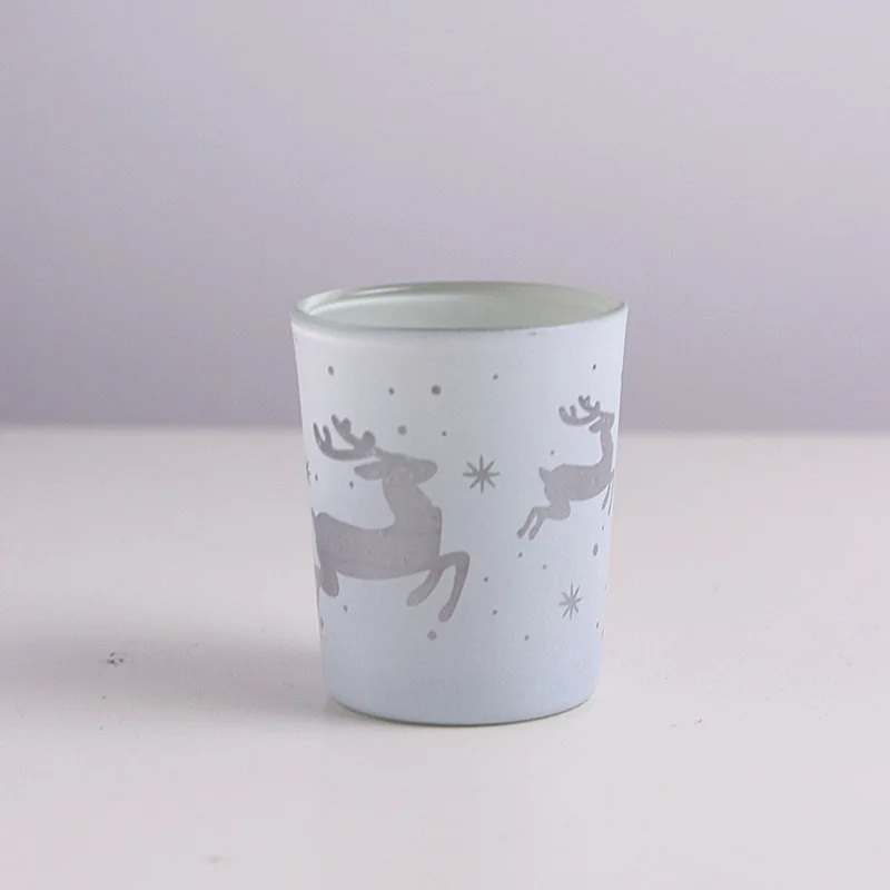 Оптовая продажа пустая Роскошная Стеклянная банка для свечи украшения Рождественского стола