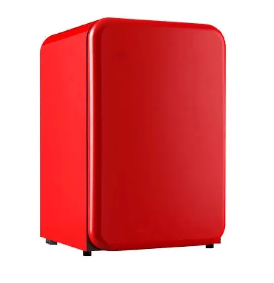 Retro Refrigerators Compressor Cooling Fridge Hotel Solid Plastic Door Household Mini Bar Refrigerator