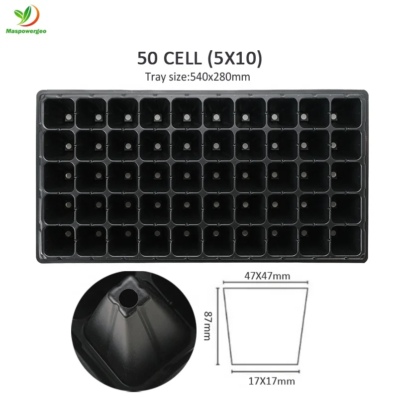 32 50 72 128 200 cells plug thickened seedling tray starter kit for forestry trees ,tobacco ,wood seed ,greenhouse