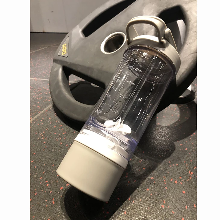 500ml custom Plastic tritan gym sports powder protein shaker drinking water bottle with screw lid storage box