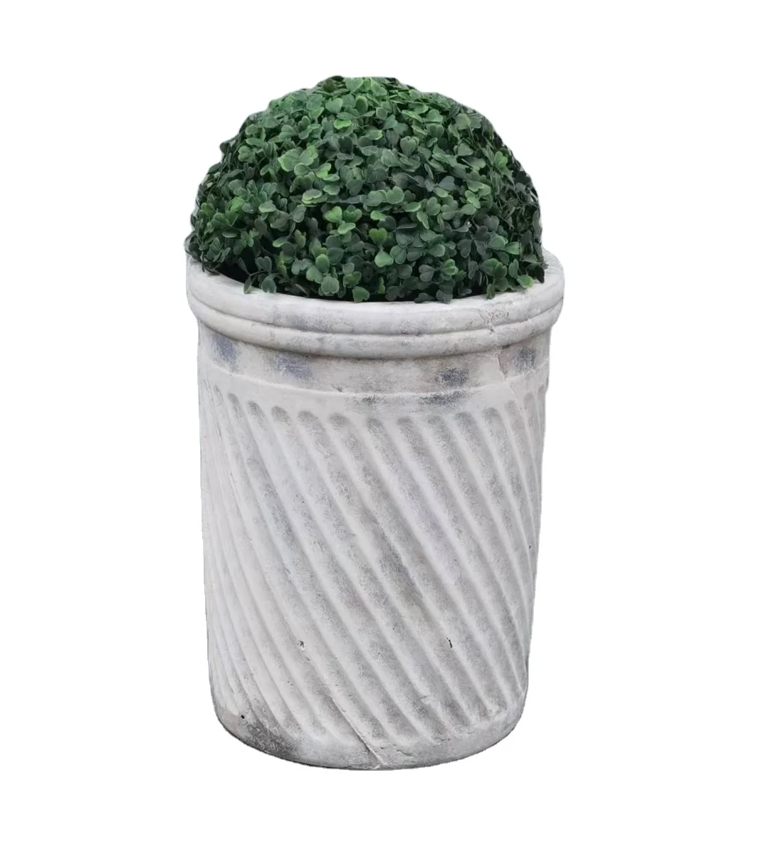 2022 г., популярные круглые цементные формы для растений из фибры, для использования во дворе, в галереях, с детскими лотками