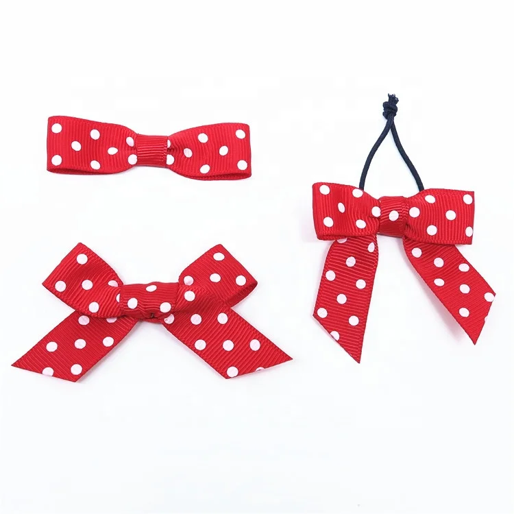 Buy Pre-tied fabric Satin Ribbon Bow With Elastic Loop for chocolate box