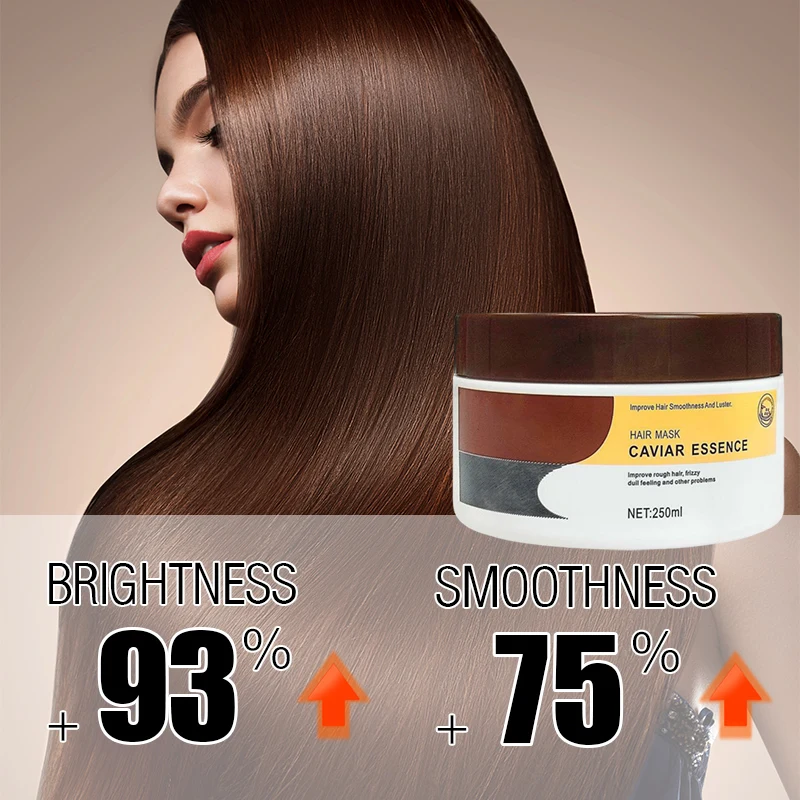 Pure Organic Caviar Essence Hair Rough Frizzy Dull Treatment Repairing Nourishing Damaged Hair Improved Hair Mask