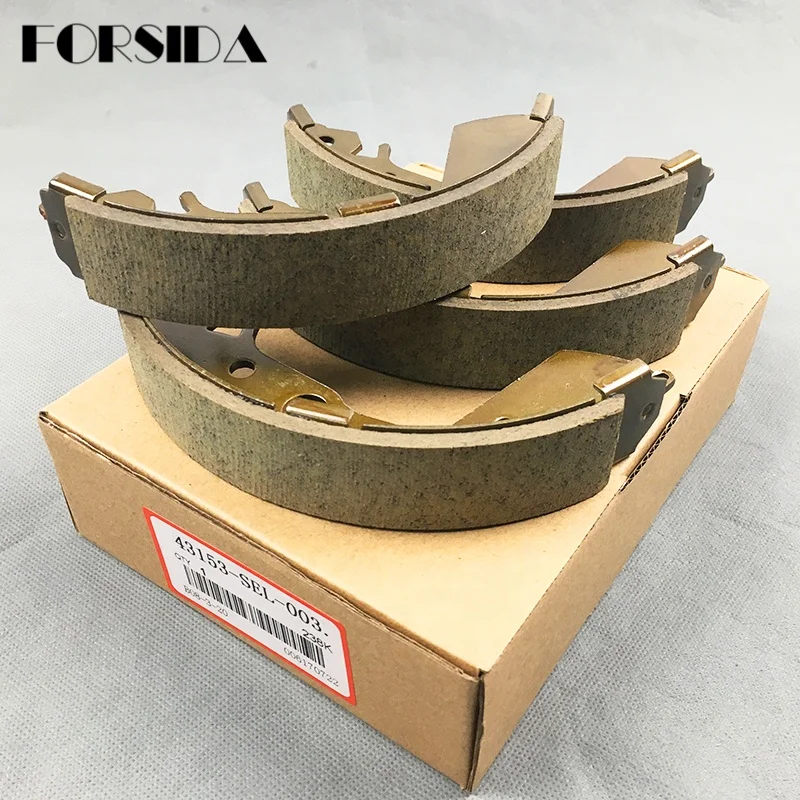 FORSIDA HOT SALE  FOR 2002-2008 CITY HONDA TOYOTA COROLLA OEM 43153-SEN-A01 BACK BRAKE SHOE SET DRUM DELPHI BRAKE PAD DISC