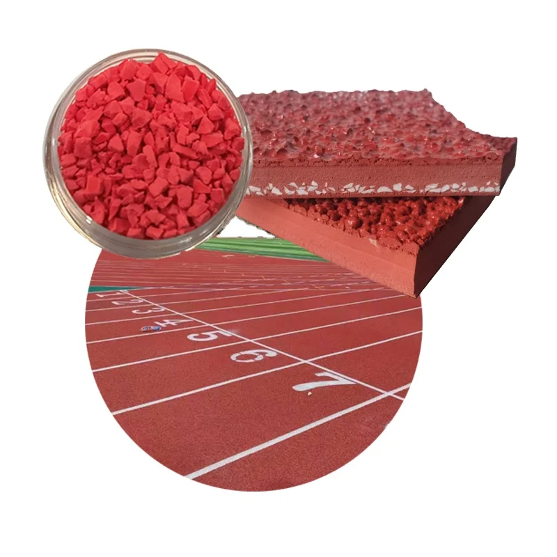 All Weather Suitable Synthetic PU Spray Running Track epdm rubber granules for soccer feild infilling  for football playground