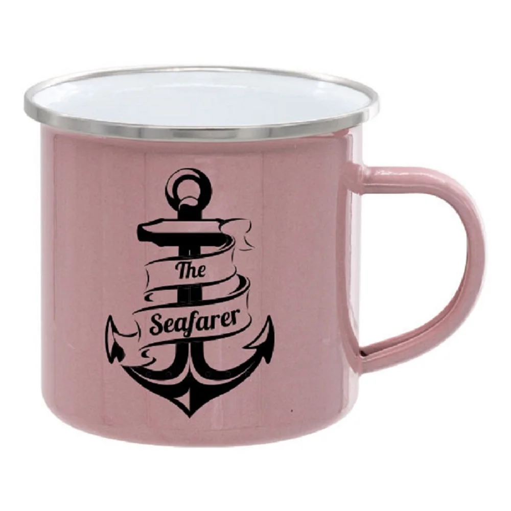 Mini Enamel Mug with Silver Rim Sublimation Enamel Mug Sublimation Blanks