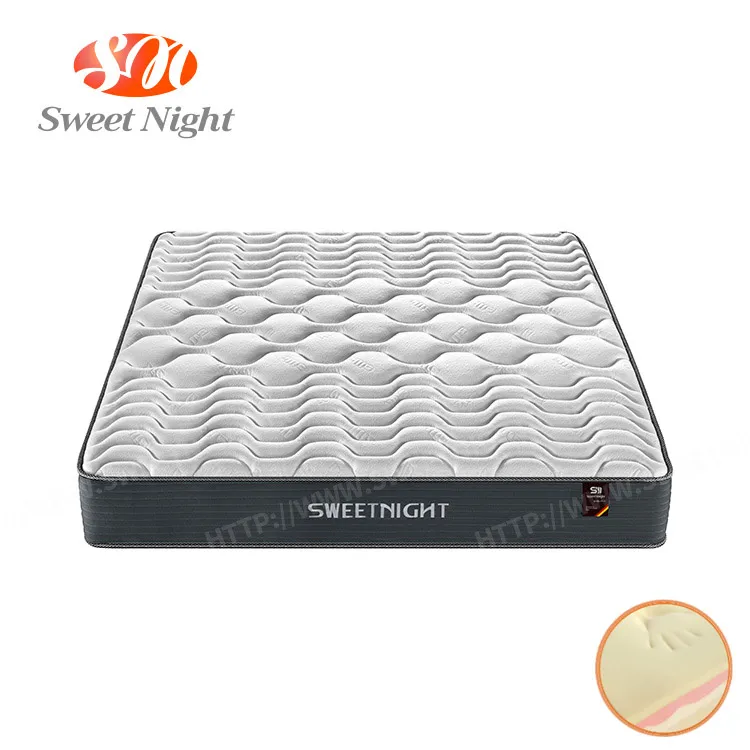 
Wholesaler high quality quilting 25cm OEM ODM roll-up pocket spring coil mattress for apartment hotel used 