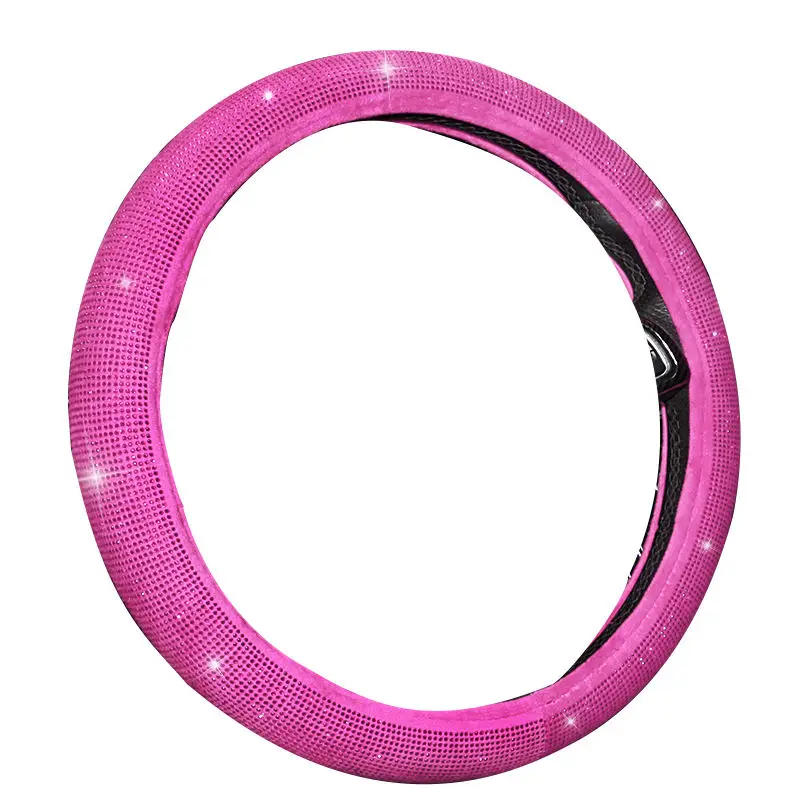Top Selling Shiny Bling Car Steering Wheel Cover Universal Decoration Ring with Multi colors