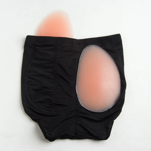 Women Silicone Black Skin Enhancer Push up False Buttocks Padded