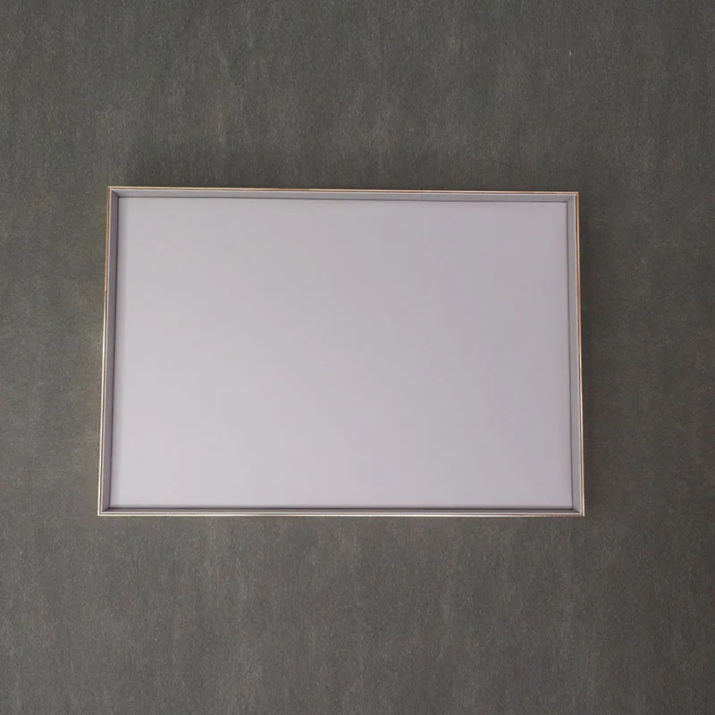 New Arrival Metal Frame Luxury Microfiber PU Tray Necklace Display Large Capacity Jewelry Tray