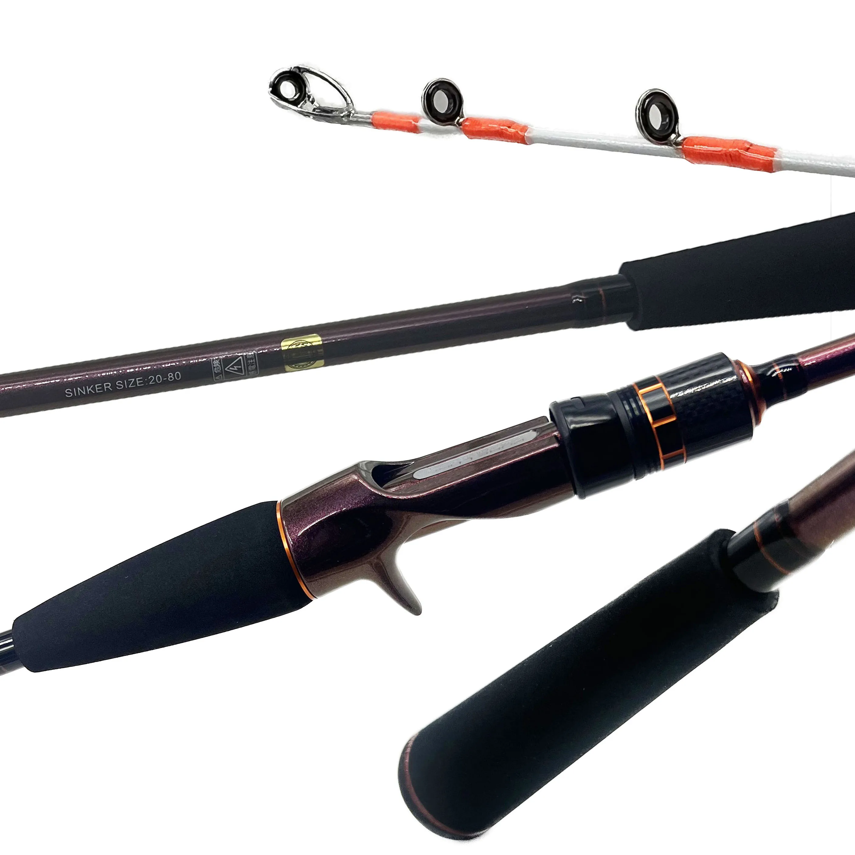 Alpha MH 1.9m 2 Sections Korea Designer Fishing Squid Rods Casting Trout Sea Boat Rod EVA Handle